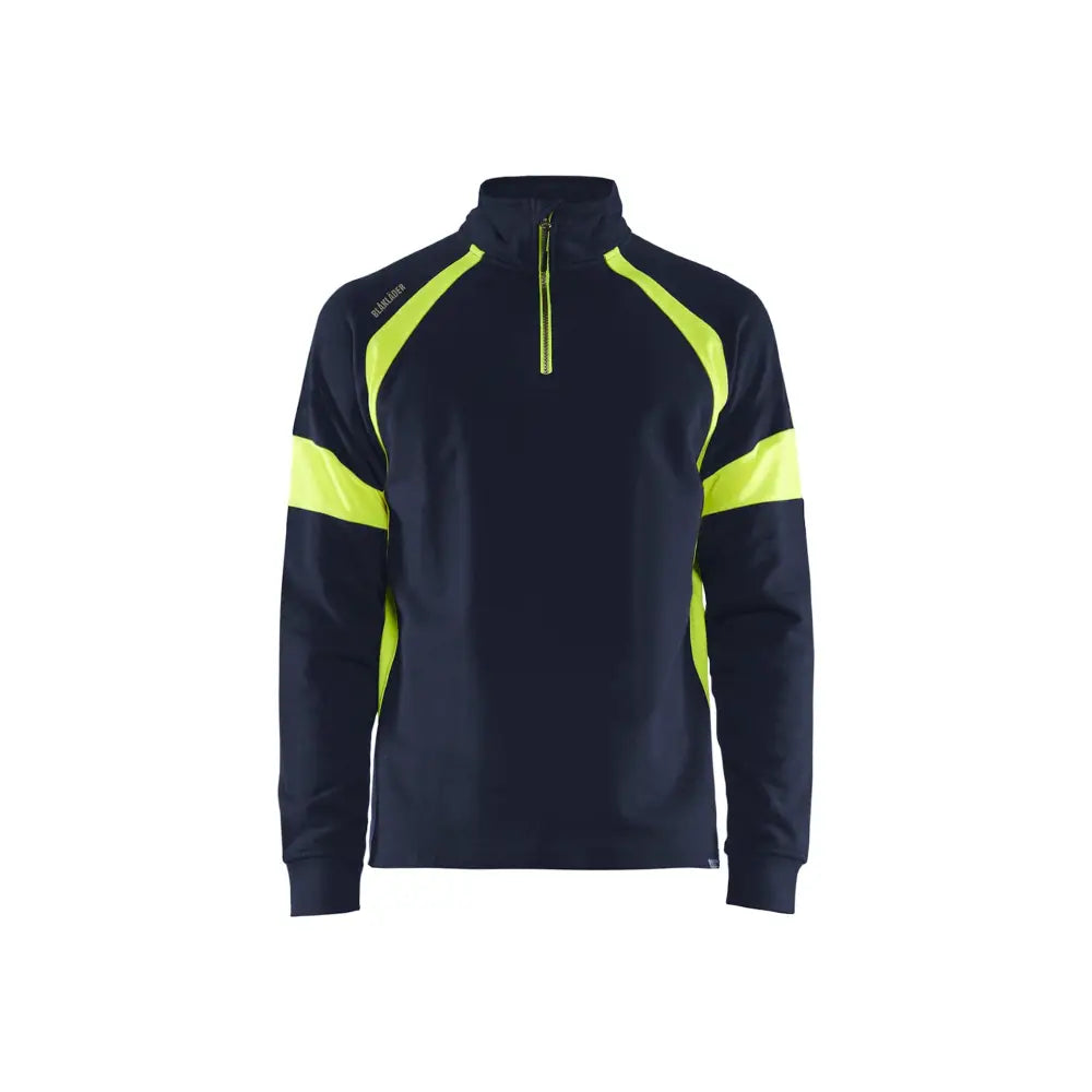 Blåkläder Sweatshirt med varsel 35501158 - S / Mariininsininen/Huomiokeltainen