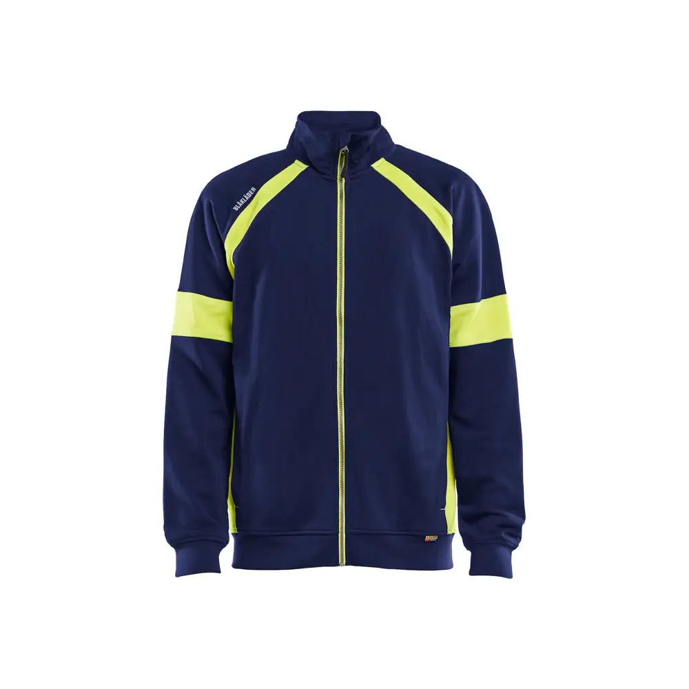 Blåkläder Sweatshirt med Varsel Full Zip 35671158 - 6XL / Mariininsininen/Huomiokeltainen