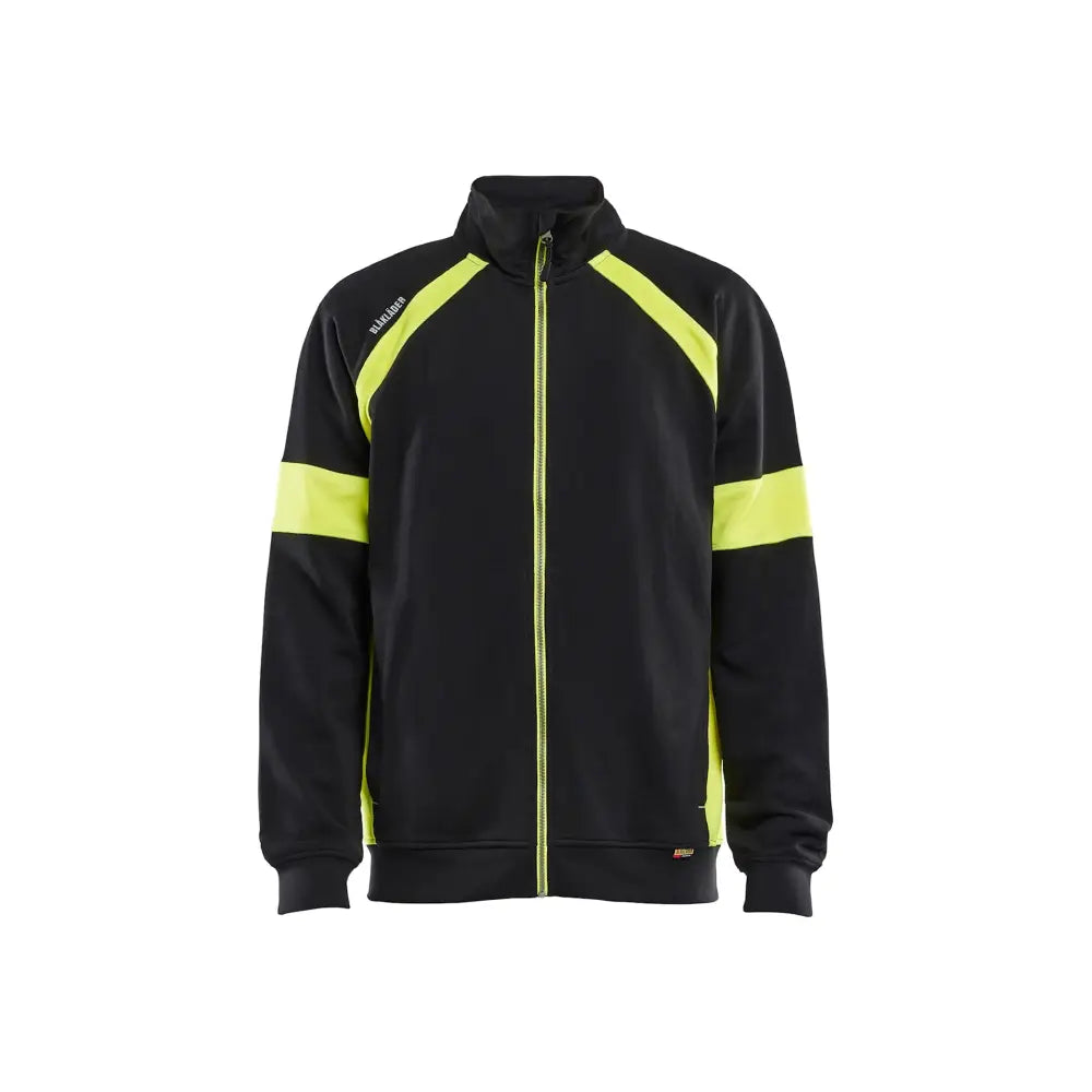 Blåkläder Sweatshirt med Varsel Full Zip 35671158 - L / Musta/Huomiokeltainen