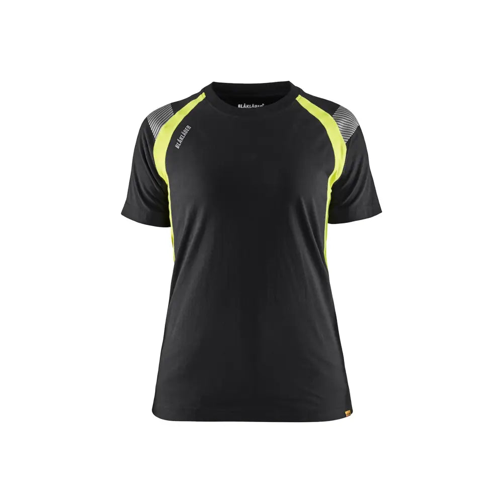 Blåkläder T-shirt Dam 34021030 - L / Musta/Huomiokeltainen