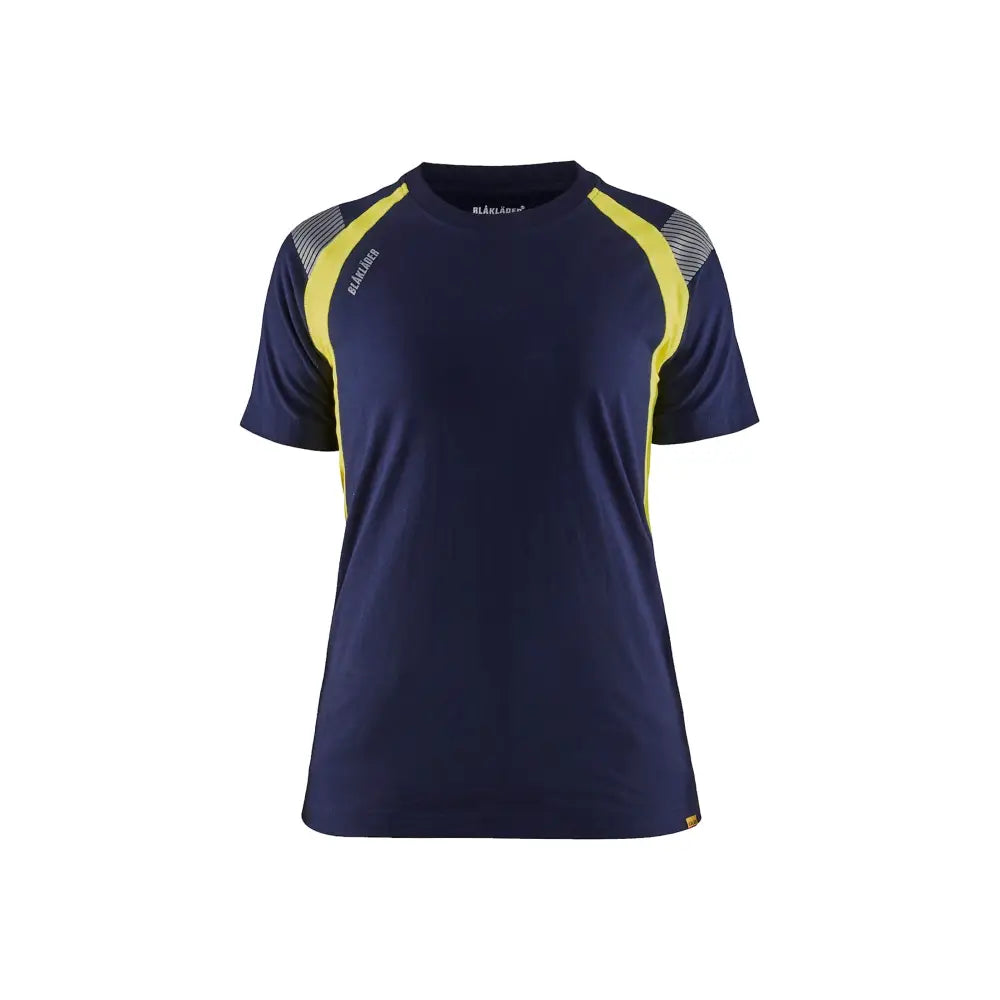 Blåkläder T-shirt Dam 34021030 - S / Mariininsininen/Huomiokeltainen