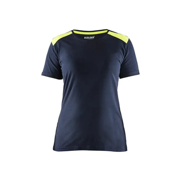 Blåkläder T-shirt Dam 34791042 - XXL / Tumma mariininsininen/Huomiokeltainen