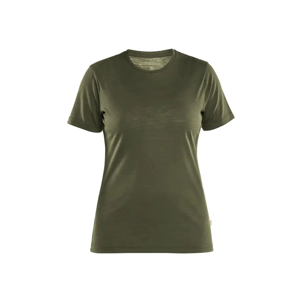 Blåkläder T-shirt i merinoull Dam 35371743 - S / Metsänvihreä