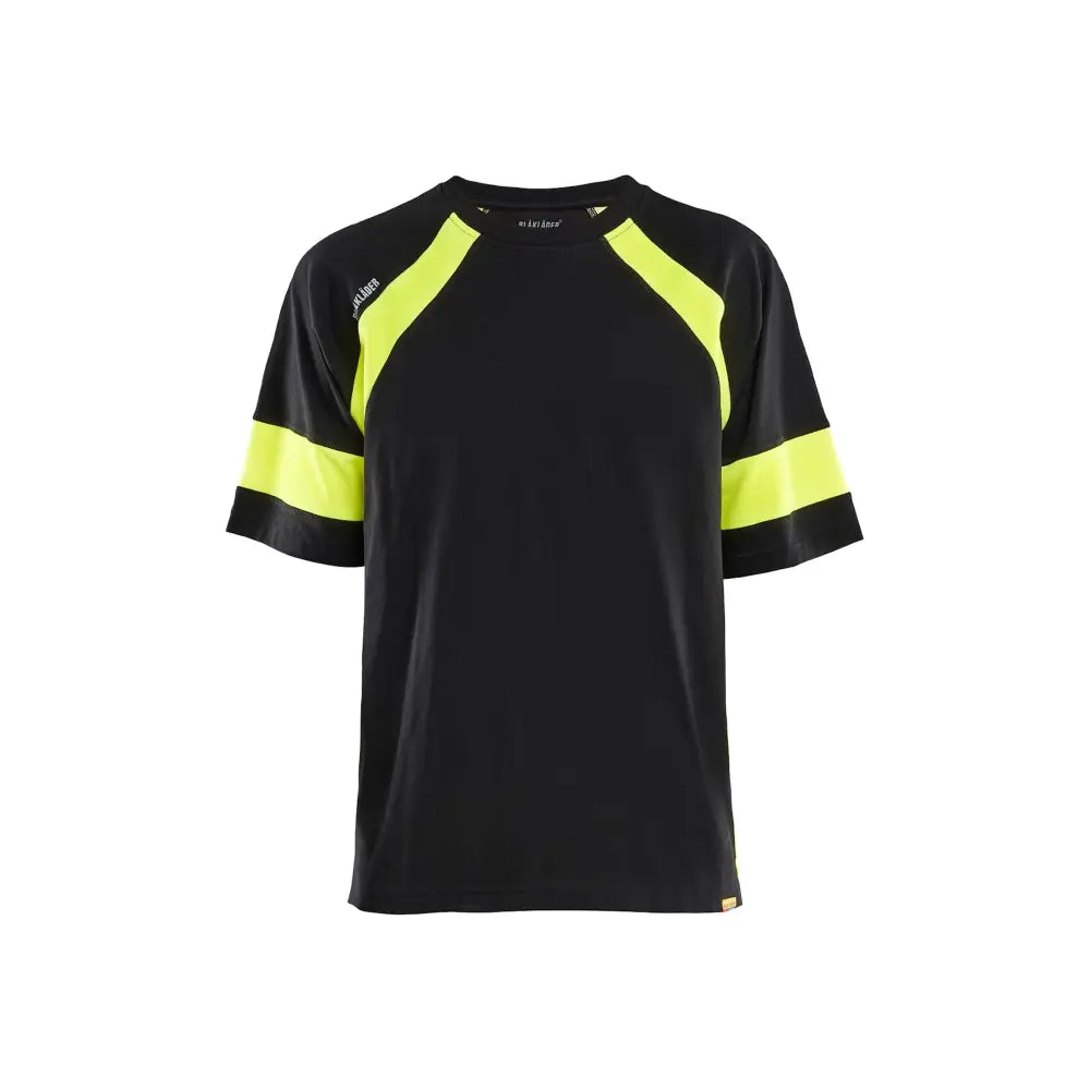 Blåkläder T-shirt med Varsel 35231030 - S / Musta/Huomiokeltainen