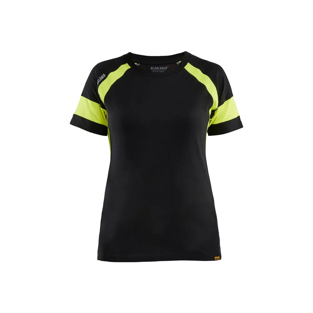 Blåkläder T-shirt med Varsel Dam 35241030 - S / Musta/Huomiokeltainen