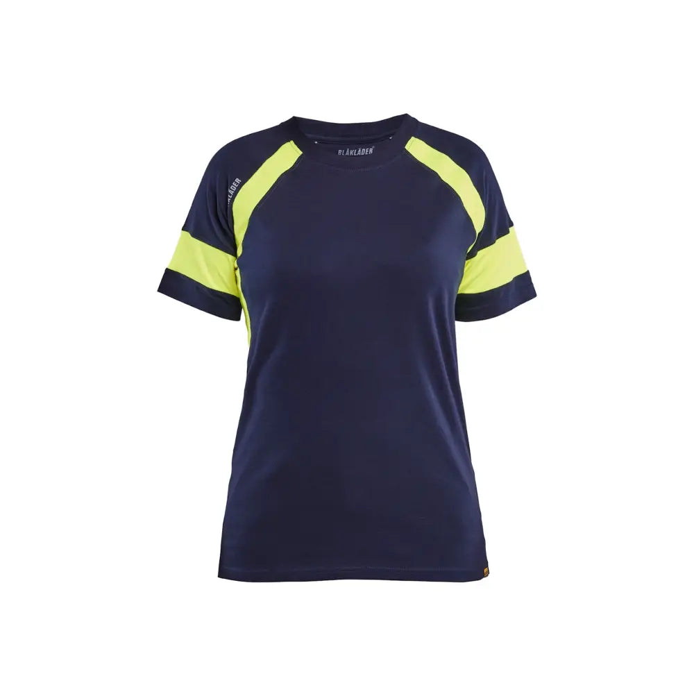 Blåkläder T-shirt med Varsel Dam 35241030 - XXXL / Mariininsininen/Huomiokeltainen