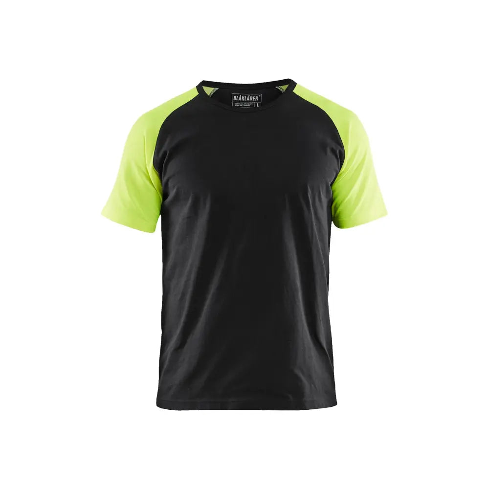 Blåkläder T-shirt med varseldetaljer 35151030 - 5XL / Musta/Huomiokeltainen