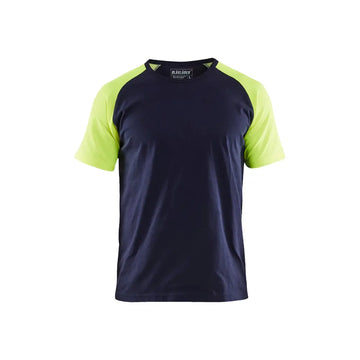Blåkläder T-shirt med varseldetaljer 35151030 - 6XL / Mariininsininen/Huomiokeltainen