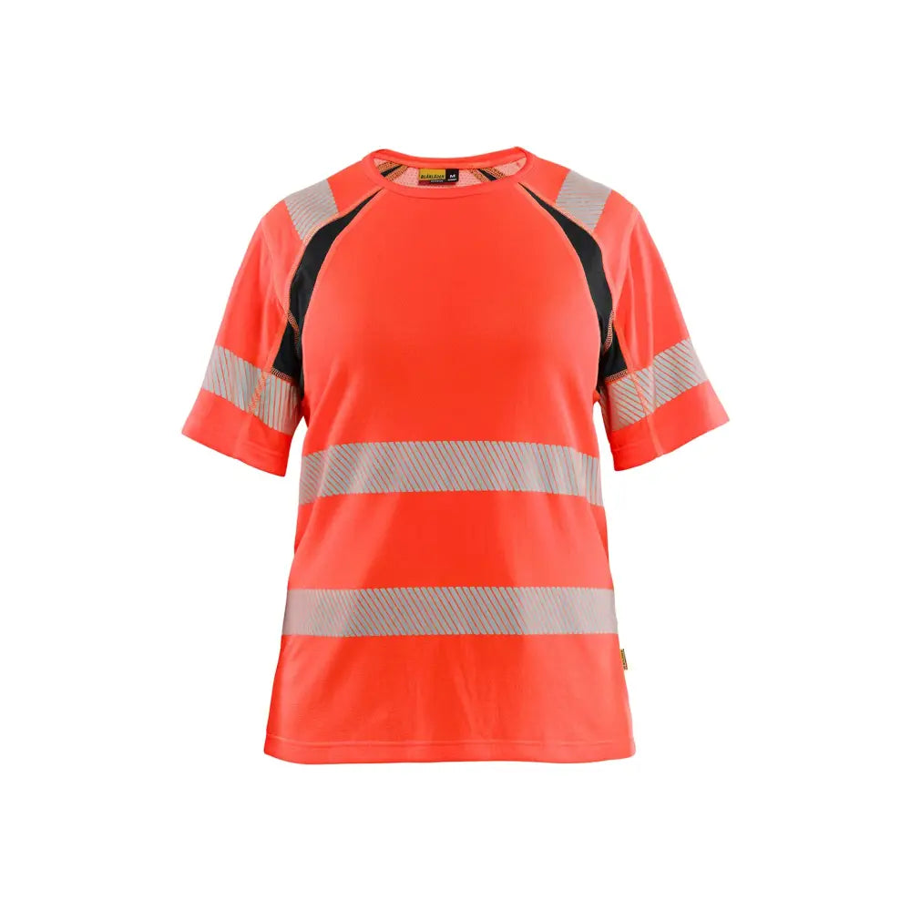 Blåkläder T-shirt Varsel Dam 35032537 - S / Huomiopunainen/Musta