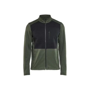 Blåkläder Tröja Full Zip 35482533 - XS / Sammaleenvihreä/Musta