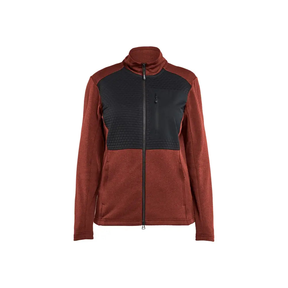 Blåkläder Tröja Full Zip Dam 35492533 - S / Ruosteenpunainen/Musta