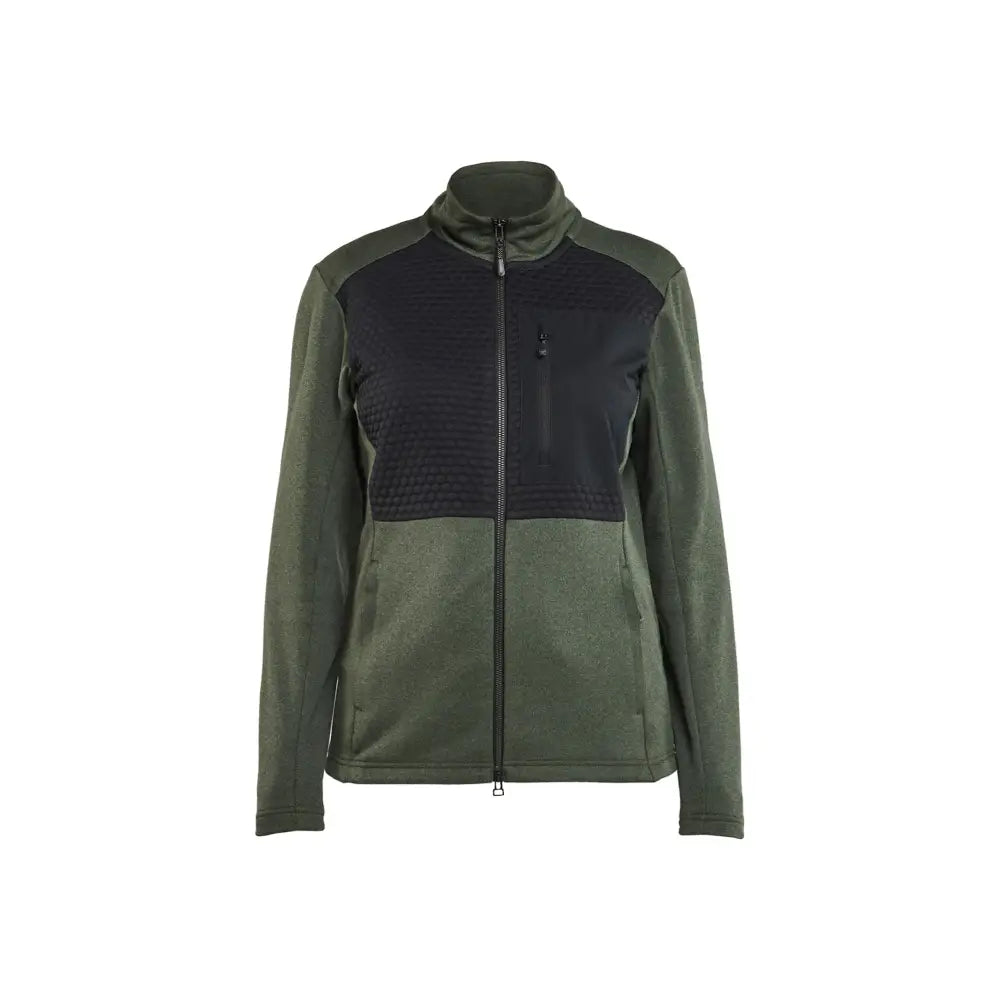 Blåkläder Tröja Full Zip Dam 35492533 - XS / Sammaleenvihreä/Musta