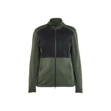 Blåkläder Tröja Full Zip Dam 35492533 - XS / Sammaleenvihreä/Musta