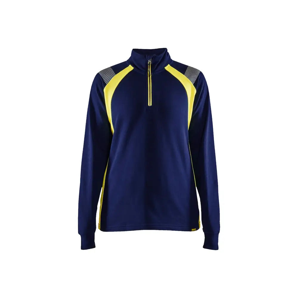 Blåkläder Tröja halfzip Dam 34031158 - XXXL / Mariininsininen/Huomiokeltainen