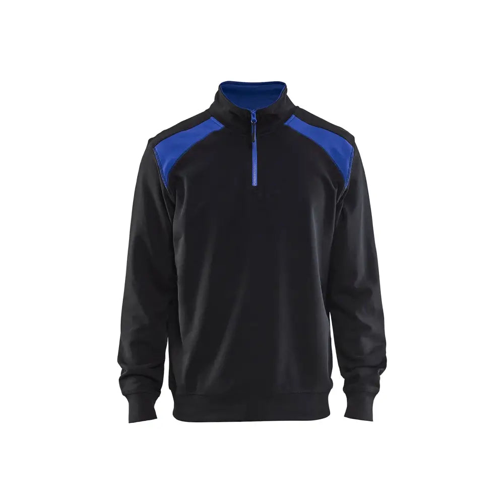 Blåkläder Tröja med krage 33531158 - XL / Musta/Keskisininen