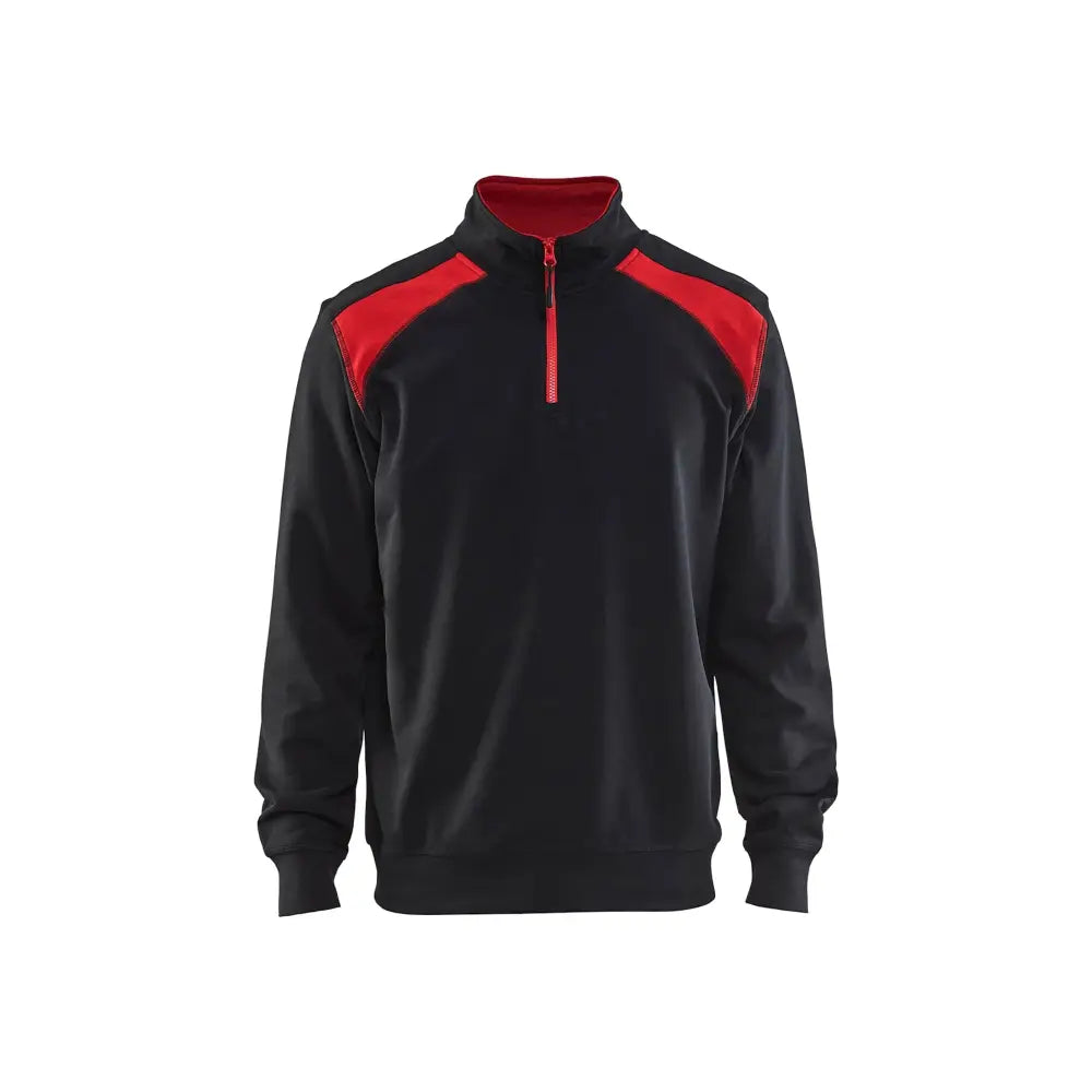 Blåkläder Tröja med krage 33531158 - XS / musta/punainen