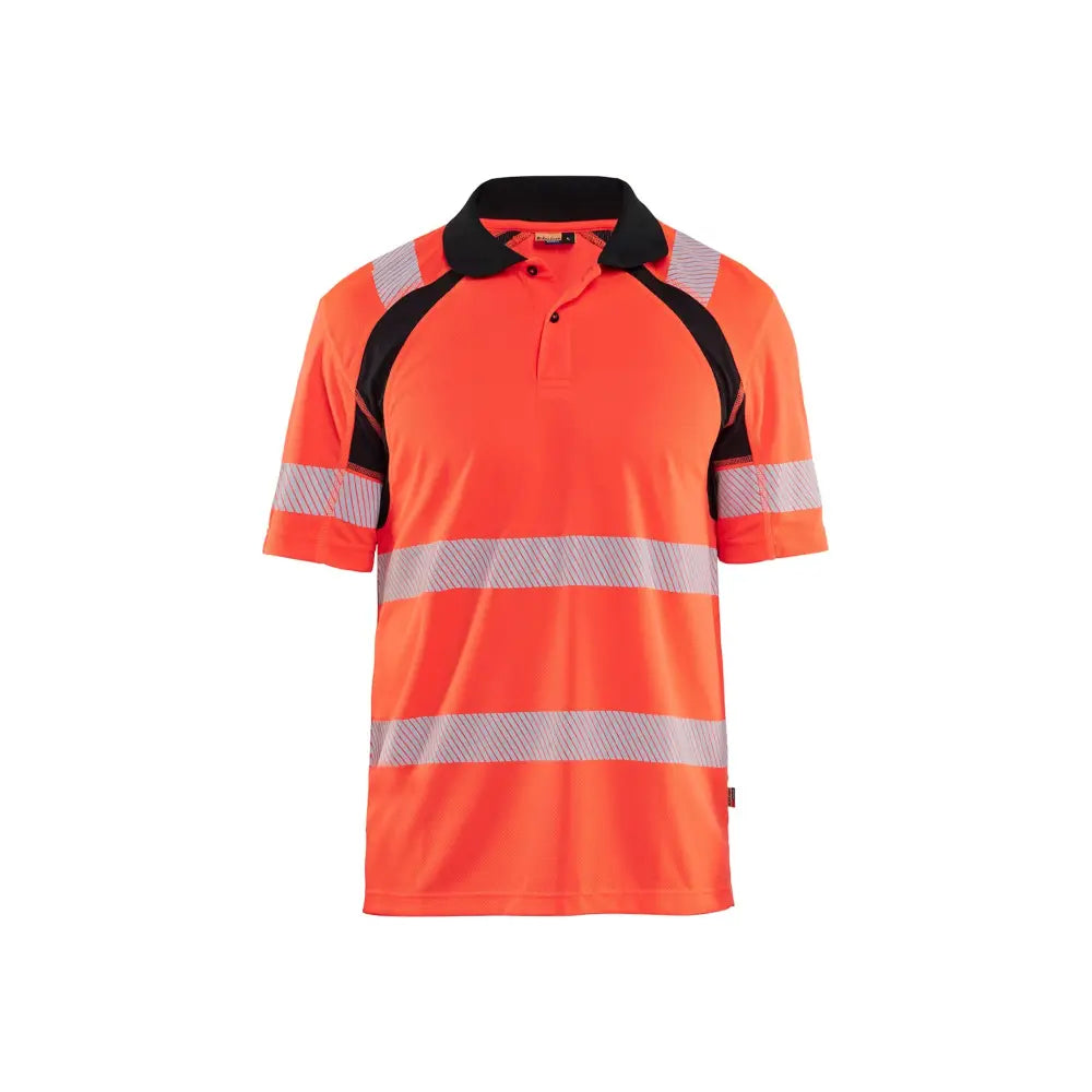 Blåkläder UV-skyddad Pikétröja Varsel 35951013 - XL / Huomiopunainen/Musta