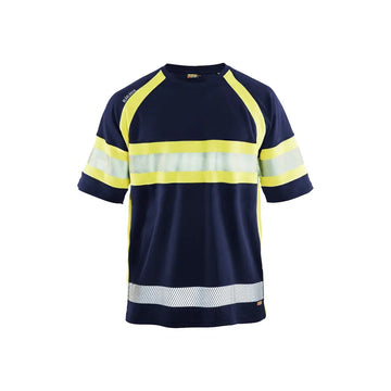 Blåkläder UV-skyddad varsel-T-shirt 33371051 - XL / Mariininsininen/Huomiokeltainen