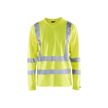Blåkläder UV-skyddad varsel-T-shirt med lång ärm 33811070 - XS / Huomiokeltainen
