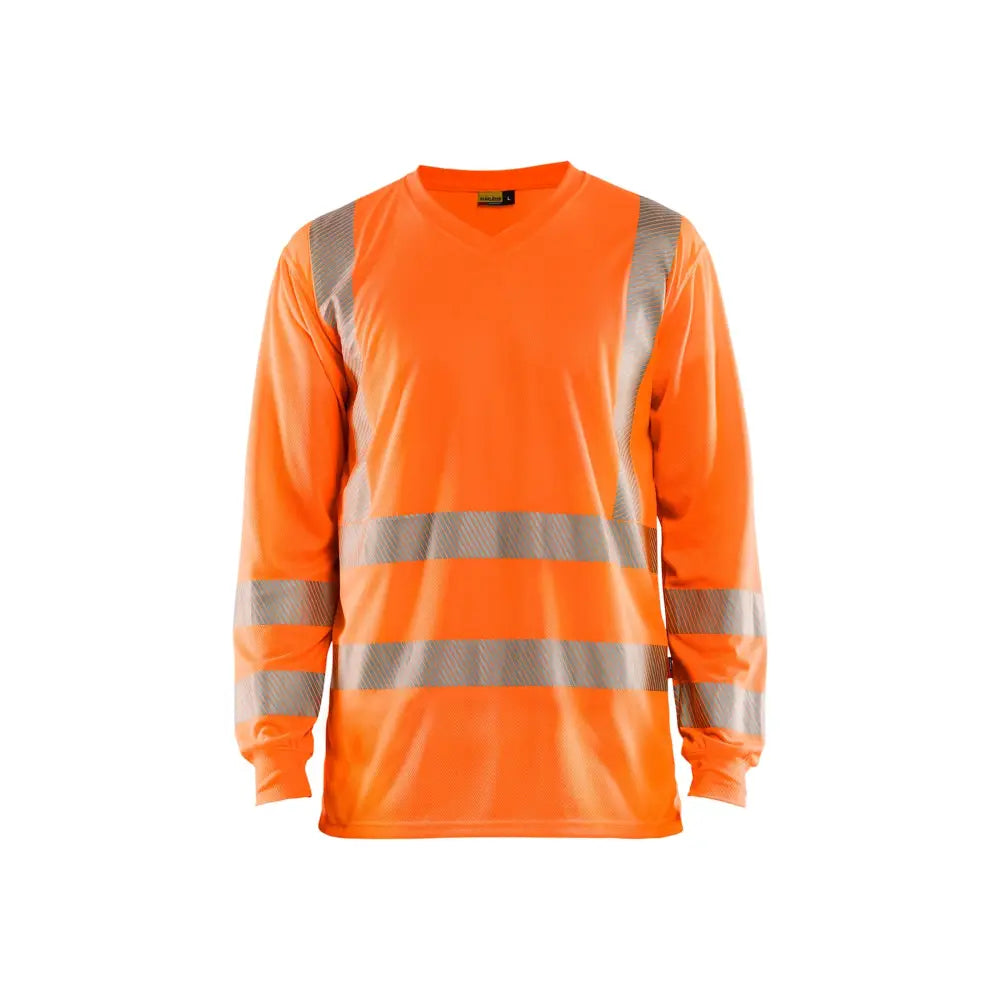 Blåkläder UV-skyddad varsel-T-shirt med lång ärm 33851013 - M / Huomio oranssi