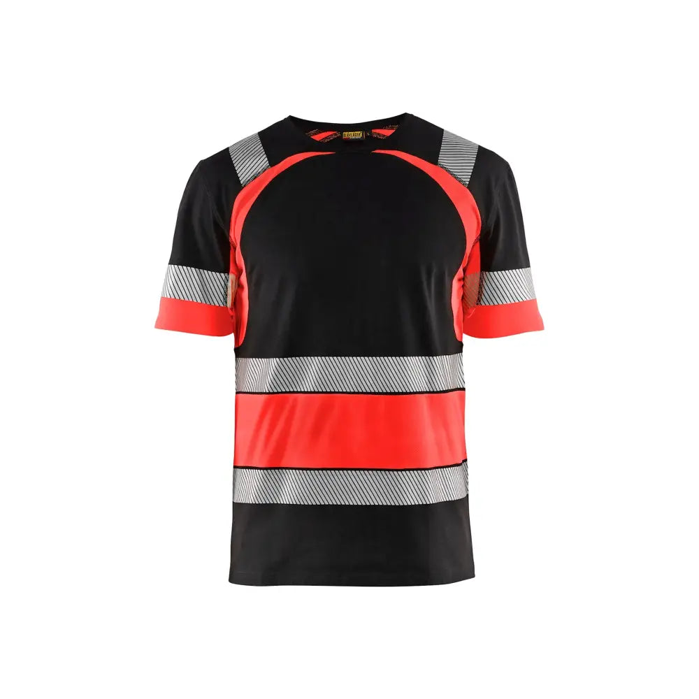 Blåkläder Varsel-T-Shirt 34211030 - XL / Musta/Huomiopunainen