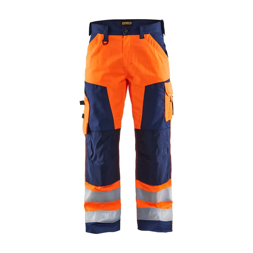 Blåkläder Varselbyxa 15661811 - D128 / Huomio-oranssi/Mariininsininen