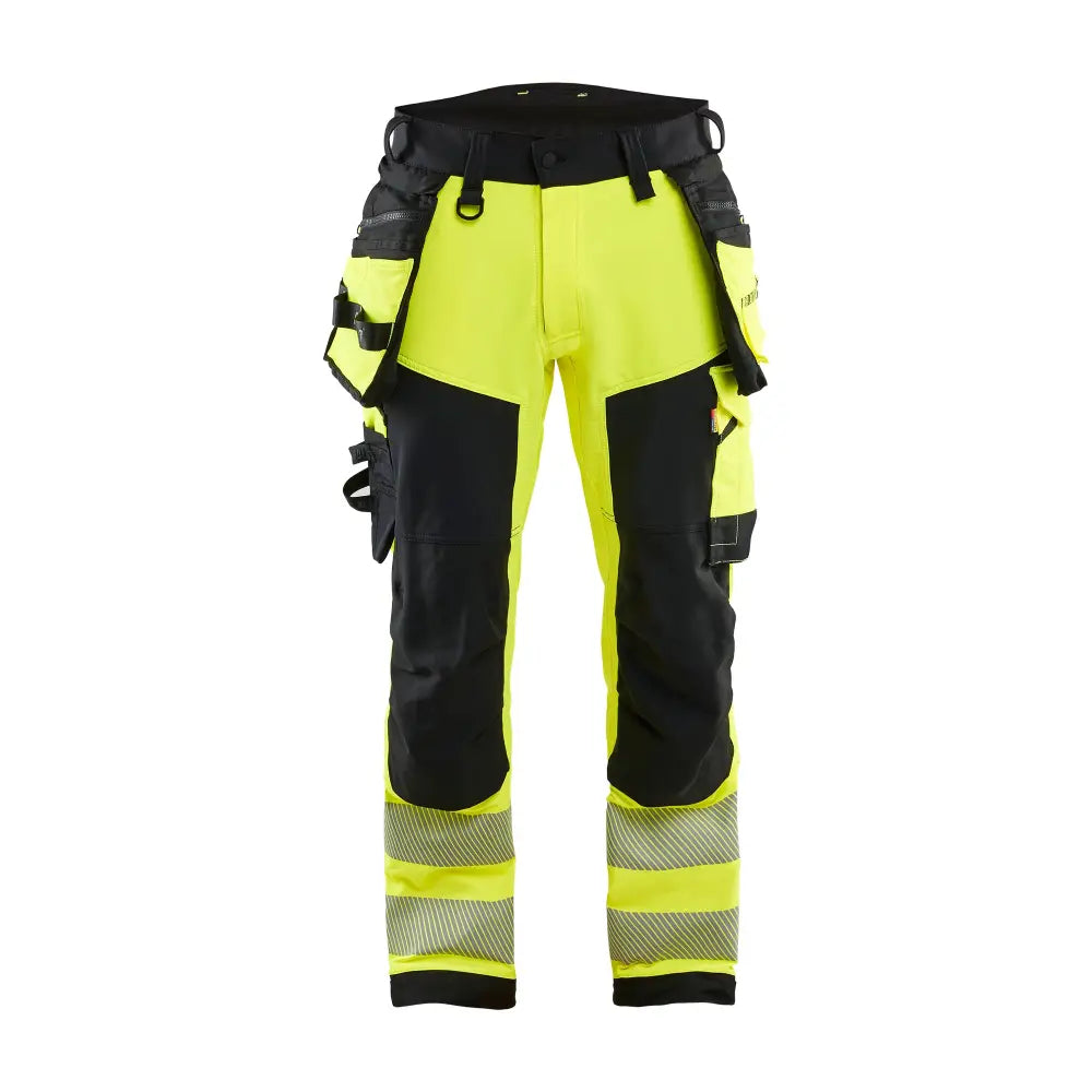 Blåkläder Varselbyxa 4-vägsstretch 11221648 - C56 / Huomiokeltainen/Musta