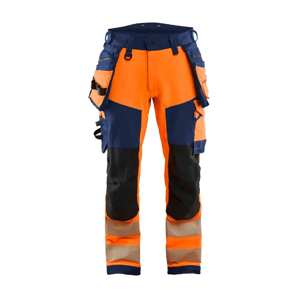 Blåkläder Varselbyxa 4-vägsstretch 11221648 - C62 / Huomio-oranssi/Mariininsininen