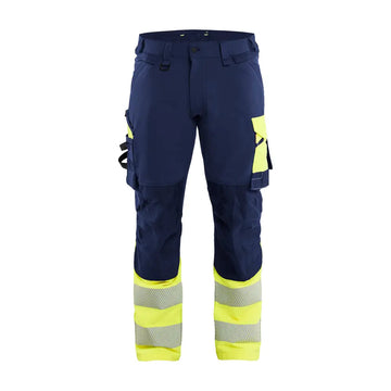 Blåkläder Varselbyxa 4-vägsstretch 11261648 - C144 / Mariininsininen/Huomiokeltainen