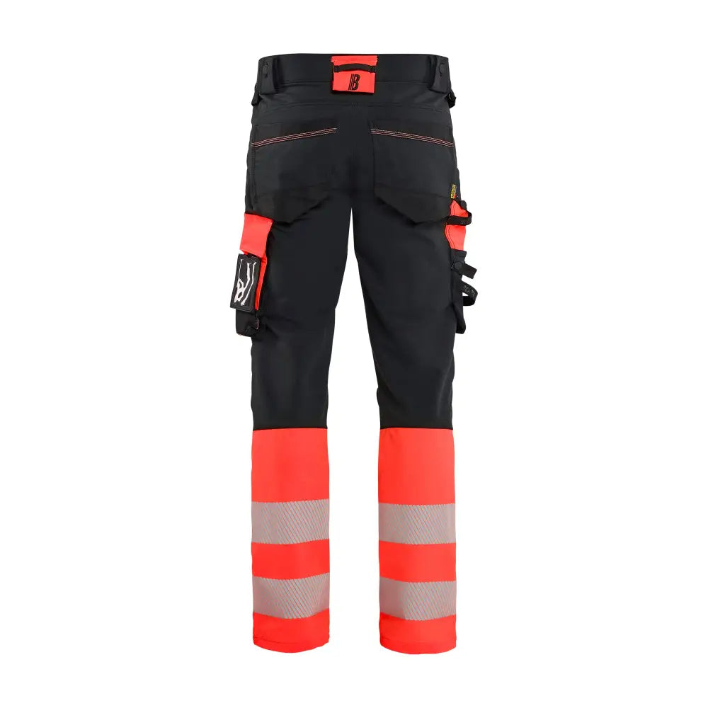 Blåkläder Varselbyxa 4-vägsstretch 11261648 - D100 / Musta/Huomiopunainen