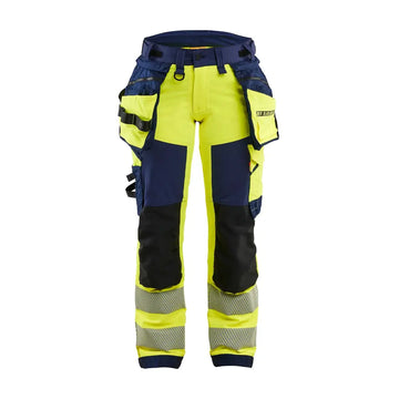 Blåkläder Varselbyxa 4-vägsstretch Dam 70221648 - C36 / Huomiokeltainen/Mariininsininen