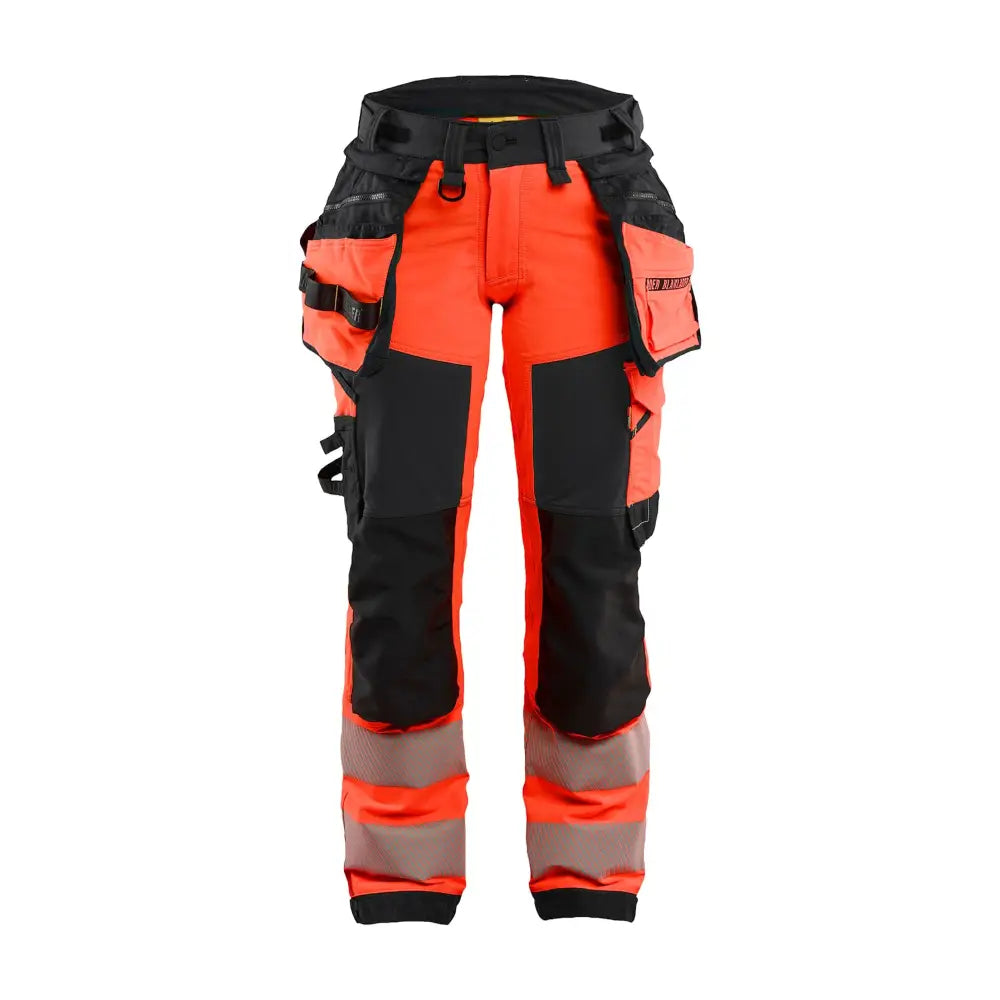 Blåkläder Varselbyxa 4-vägsstretch Dam 70221648 - D21 / Huomiopunainen/Musta