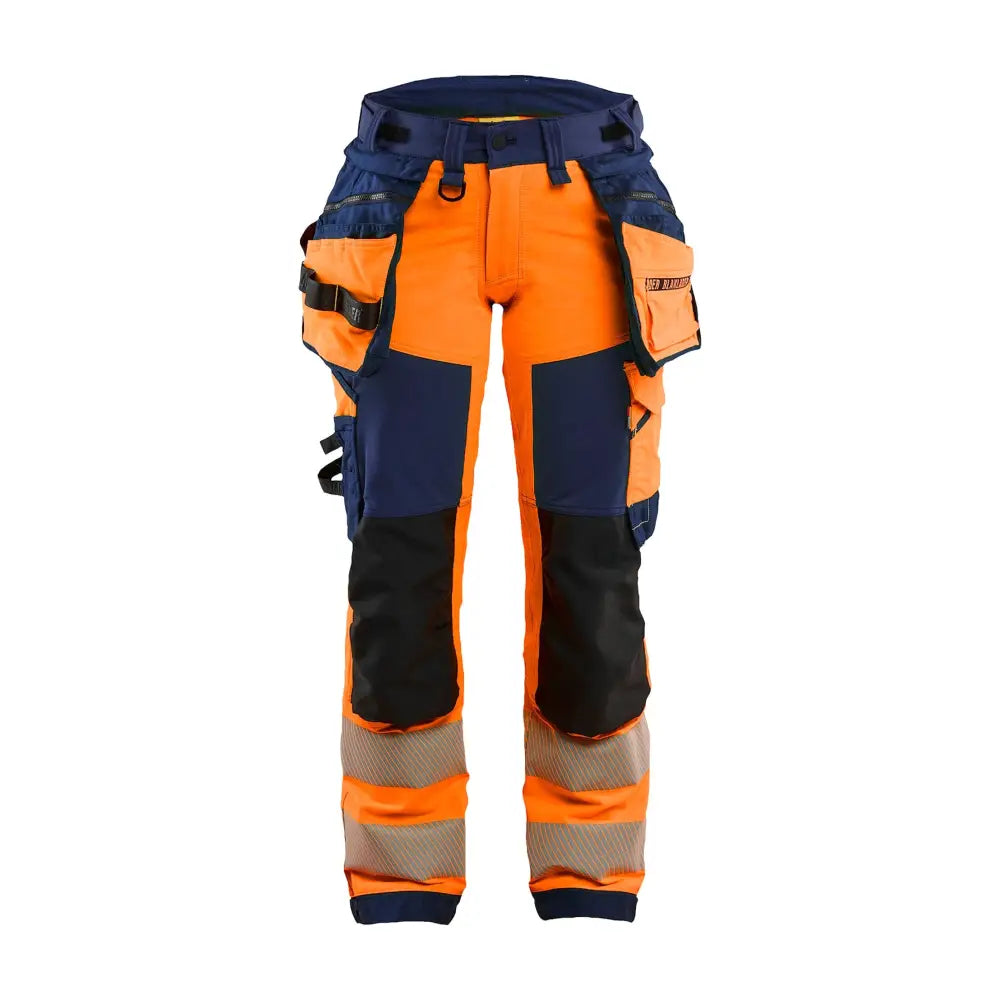 Blåkläder Varselbyxa 4-vägsstretch Dam 70221648 - D21 / Huomio-oranssi/Mariininsininen