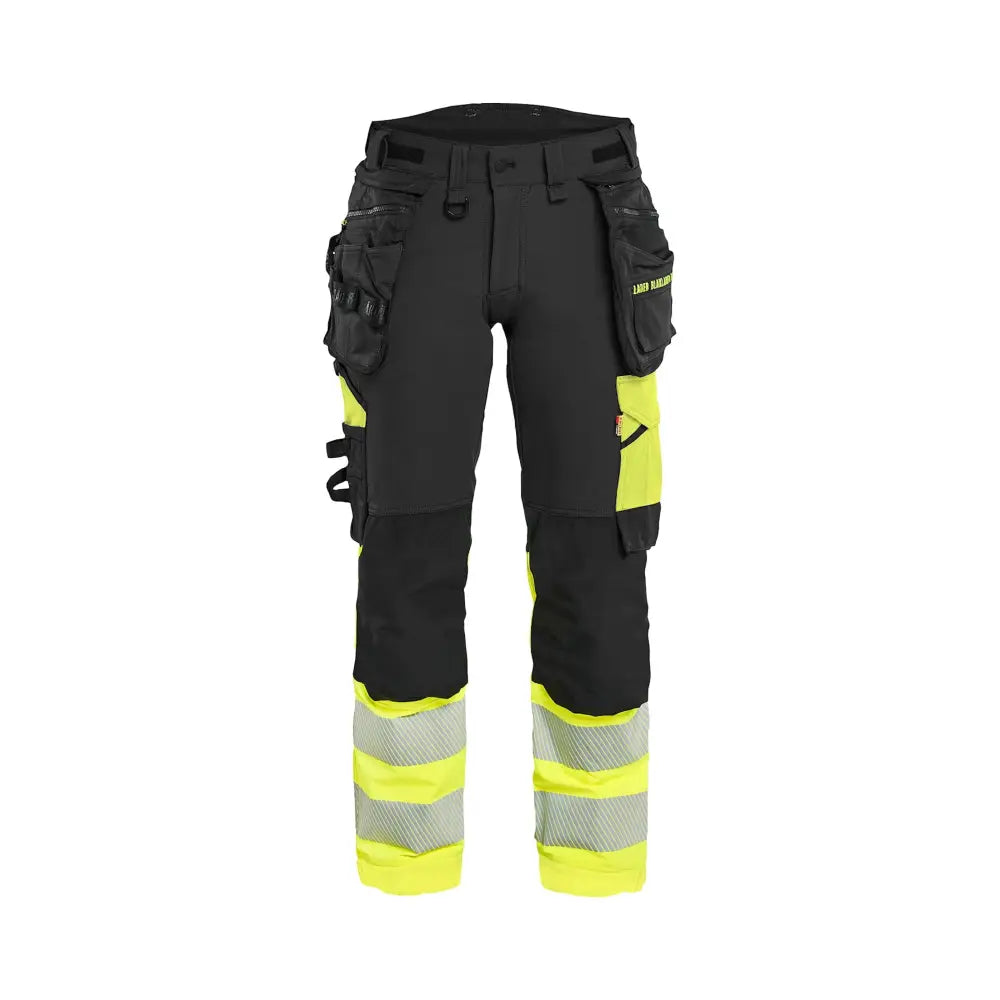 Blåkläder Varselbyxa 4-vägsstretch Dam 70251648 - D25 / Musta/Huomiokeltainen