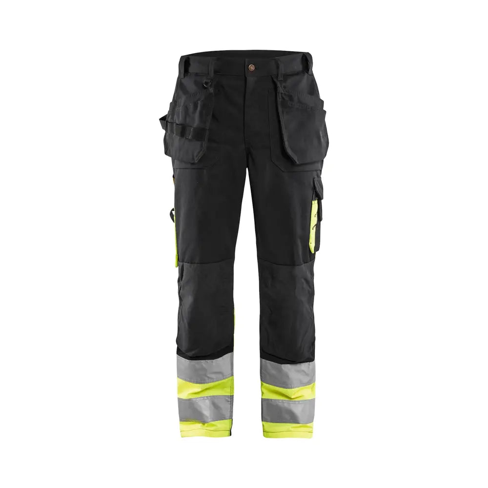 Blåkläder Varselbyxa hantverk 15291370 - D104 / Musta/Huomiokeltainen