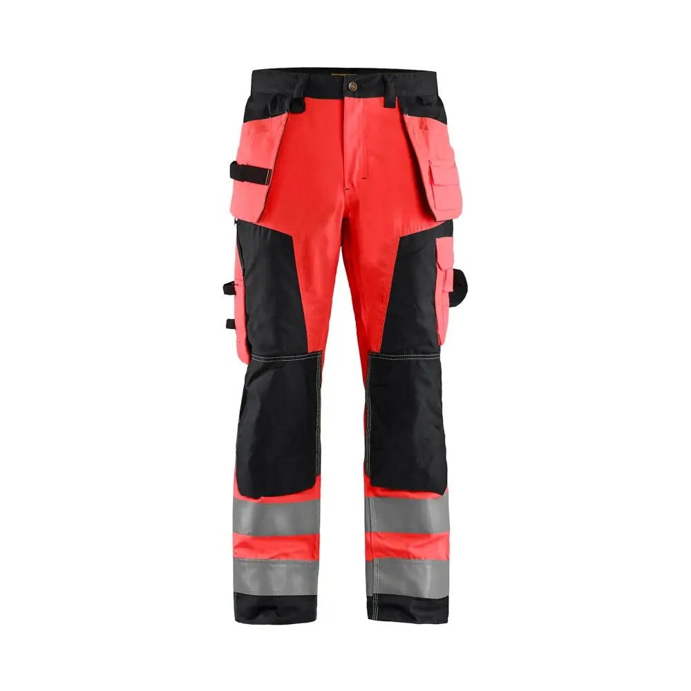 Blåkläder Varselbyxa hantverk 15681811 - D96 / Huomiopunainen/Musta