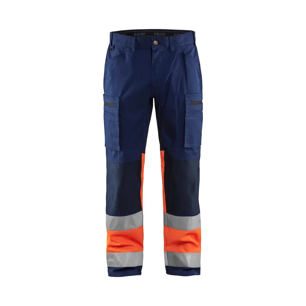 Blåkläder Varselbyxa med stretch 15511811 - D92 / Mariininsininen/Huomio-oranssi