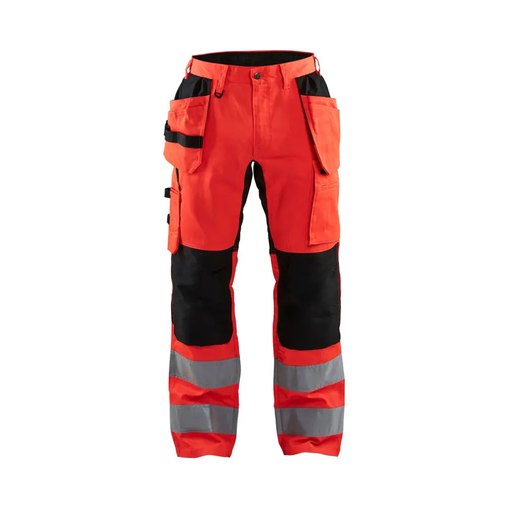 Blåkläder Varselbyxa med Stretch 15521811 - D96 / Huomiopunainen/Musta