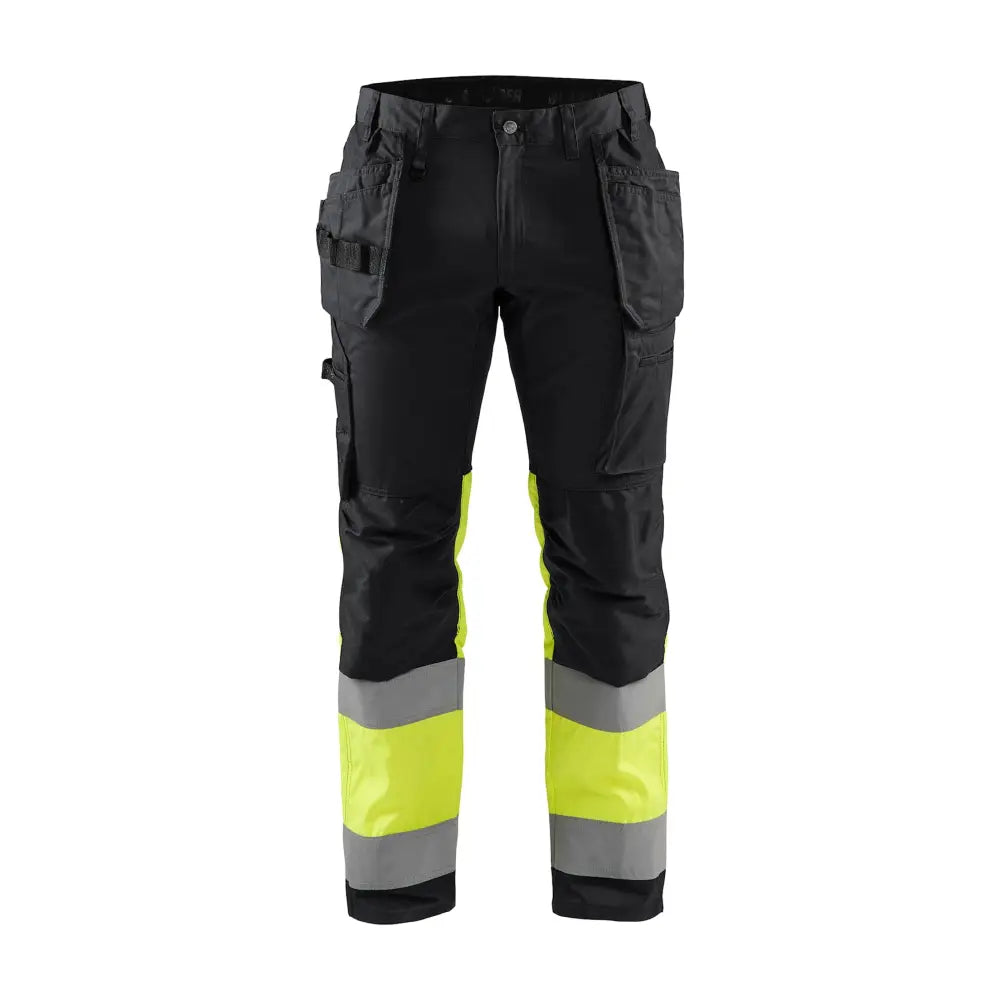 Blåkläder Varselbyxa med stretch 15581811 - C154 / Musta/Huomiokeltainen