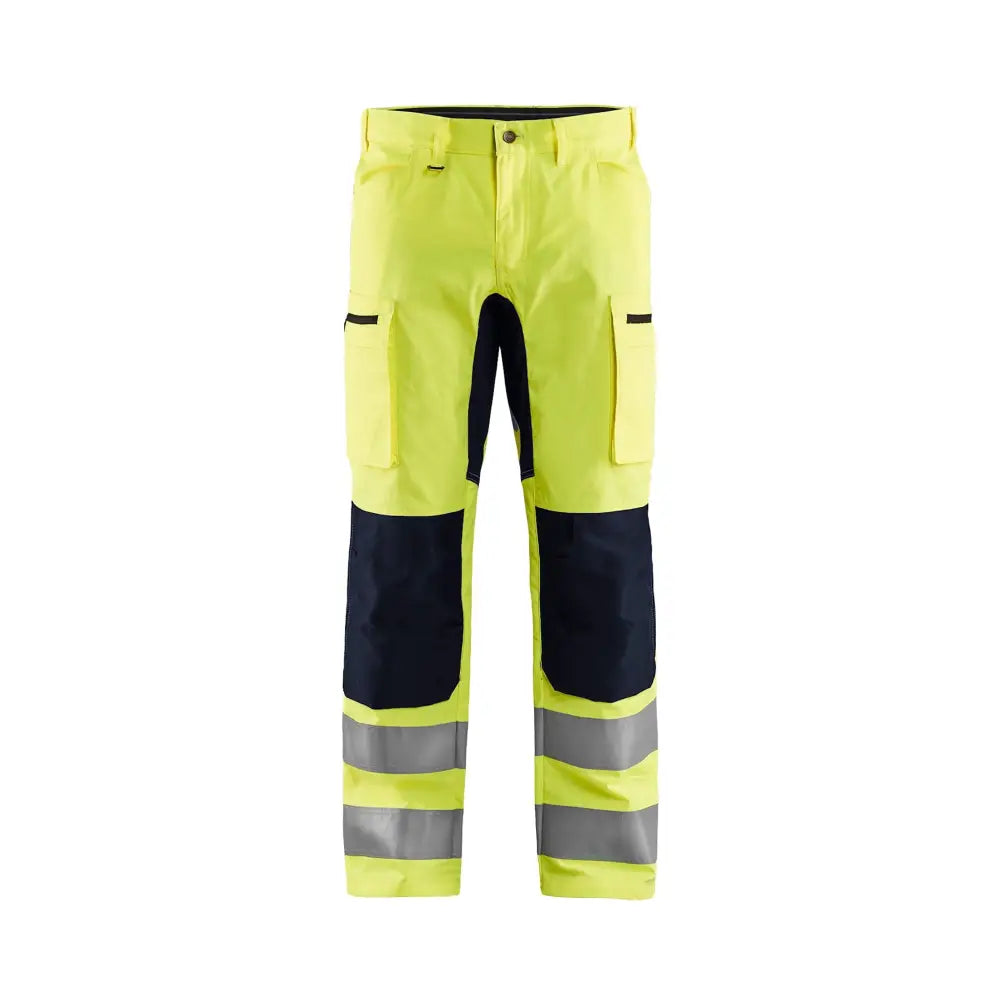 Blåkläder Varselbyxa med stretch 15851811 - D120 / Huomiokeltainen/Musta