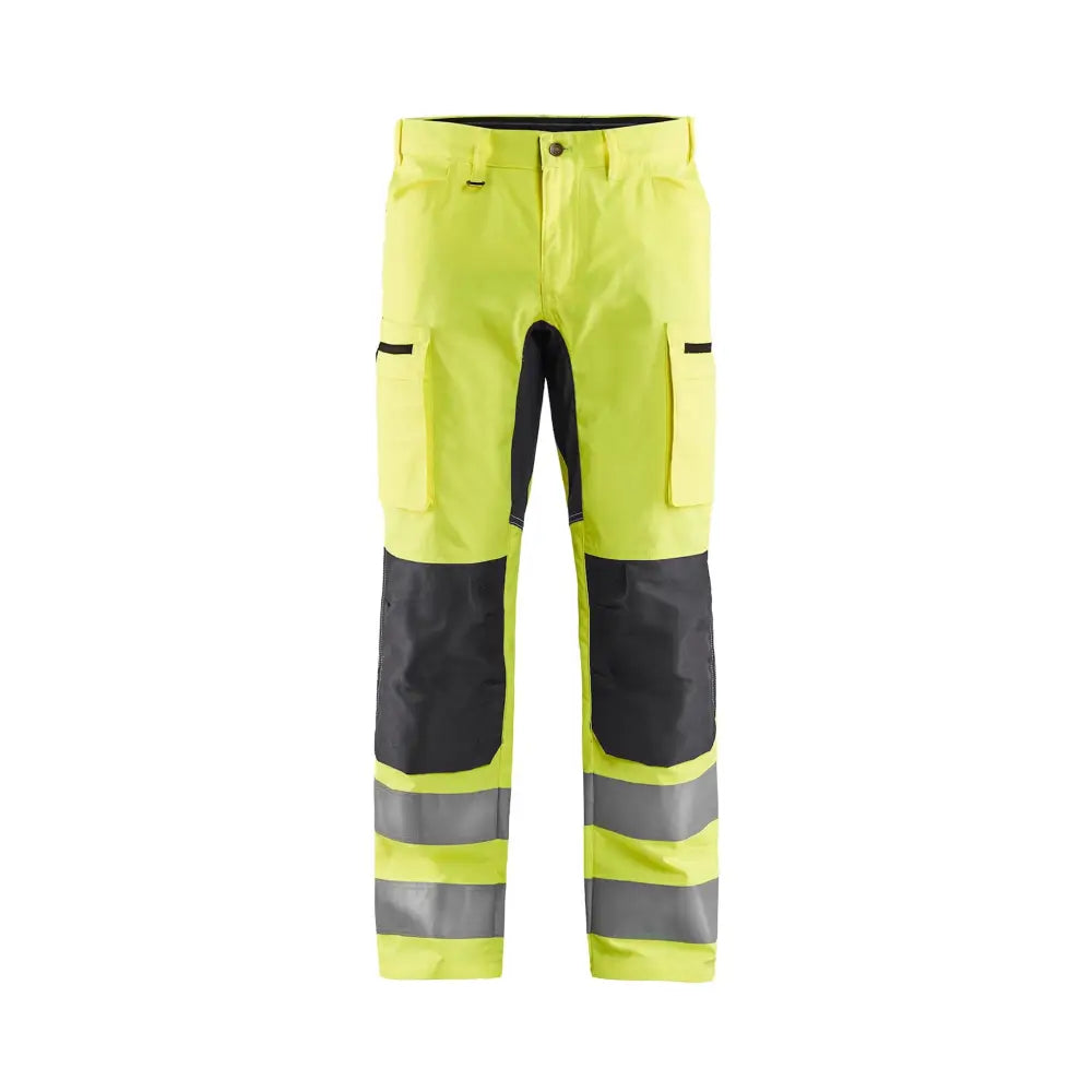 Blåkläder Varselbyxa med stretch 15851811 - D92 / Huomiokeltainen/Grafiitinharmaa