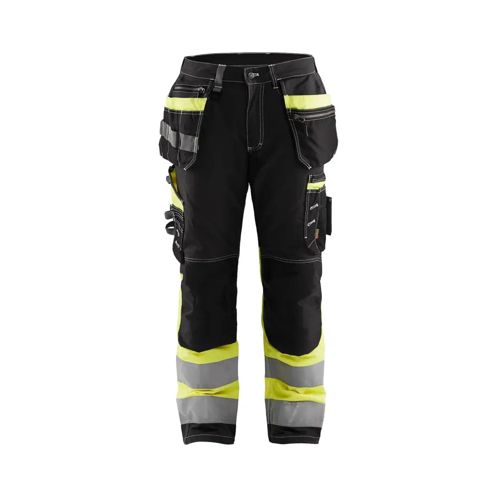 Blåkläder Varselbyxa med stretch 17941370 - C44 / Musta/Huomiokeltainen
