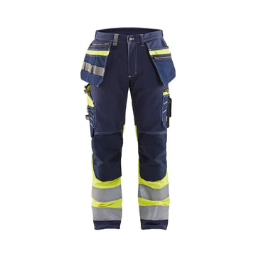 Blåkläder Varselbyxa med stretch 17941370 - C52 / Mariininsininen/Huomiokeltainen