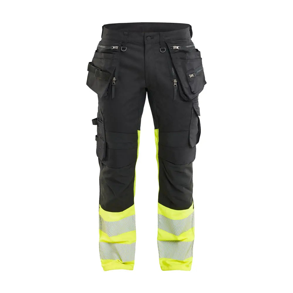 Blåkläder Varselbyxa Stretch 11301149 - C58 / Musta/Huomiokeltainen