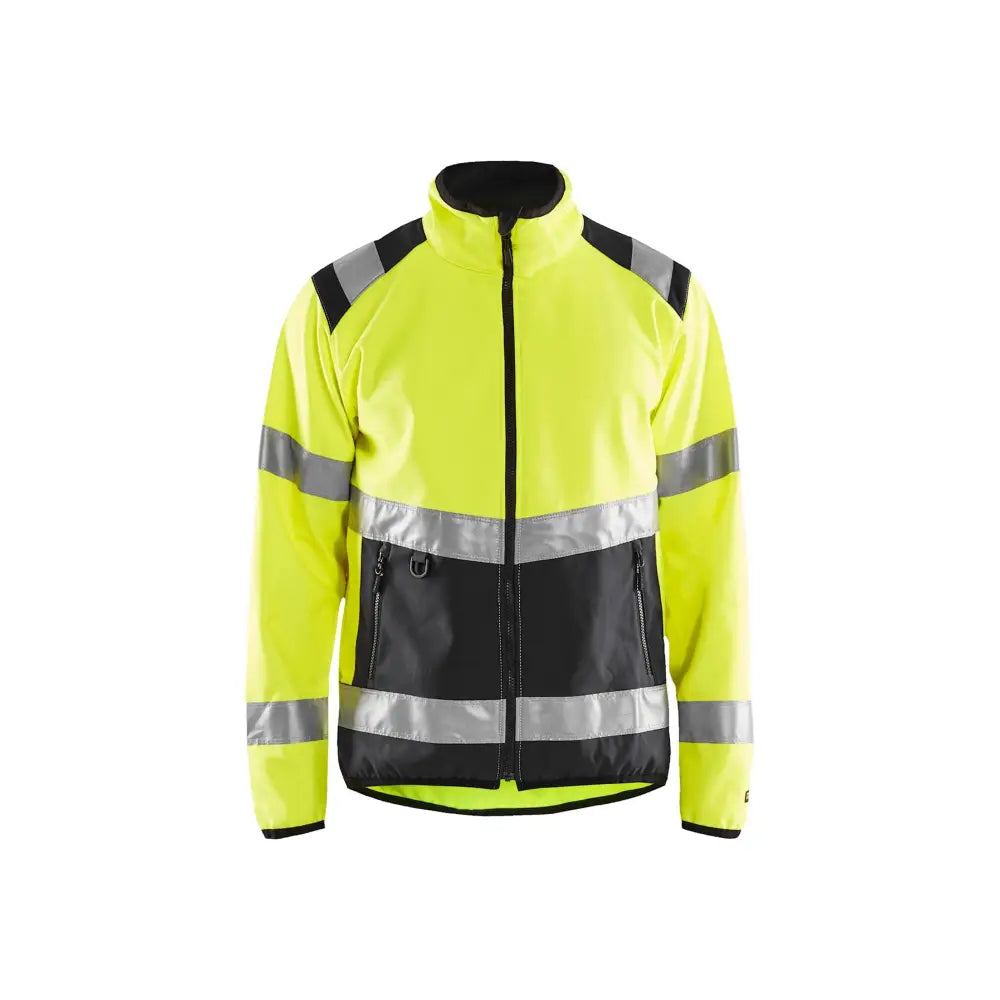 Blåkläder Varseljacka softshell 48772516 - XS / Huomiokeltainen/Musta