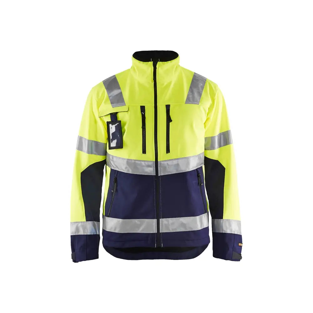 Blåkläder Varseljacka Softshell 49002517 - S / Huomiokeltainen/Mariininsininen