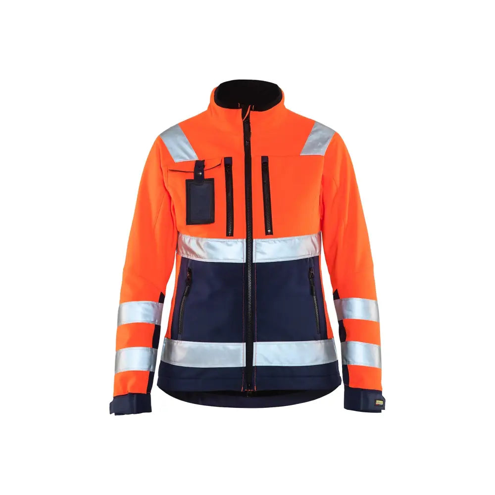 Blåkläder Varseljacka Softshell Dam 49022517 - L / Huomio-oranssi/Mariininsininen