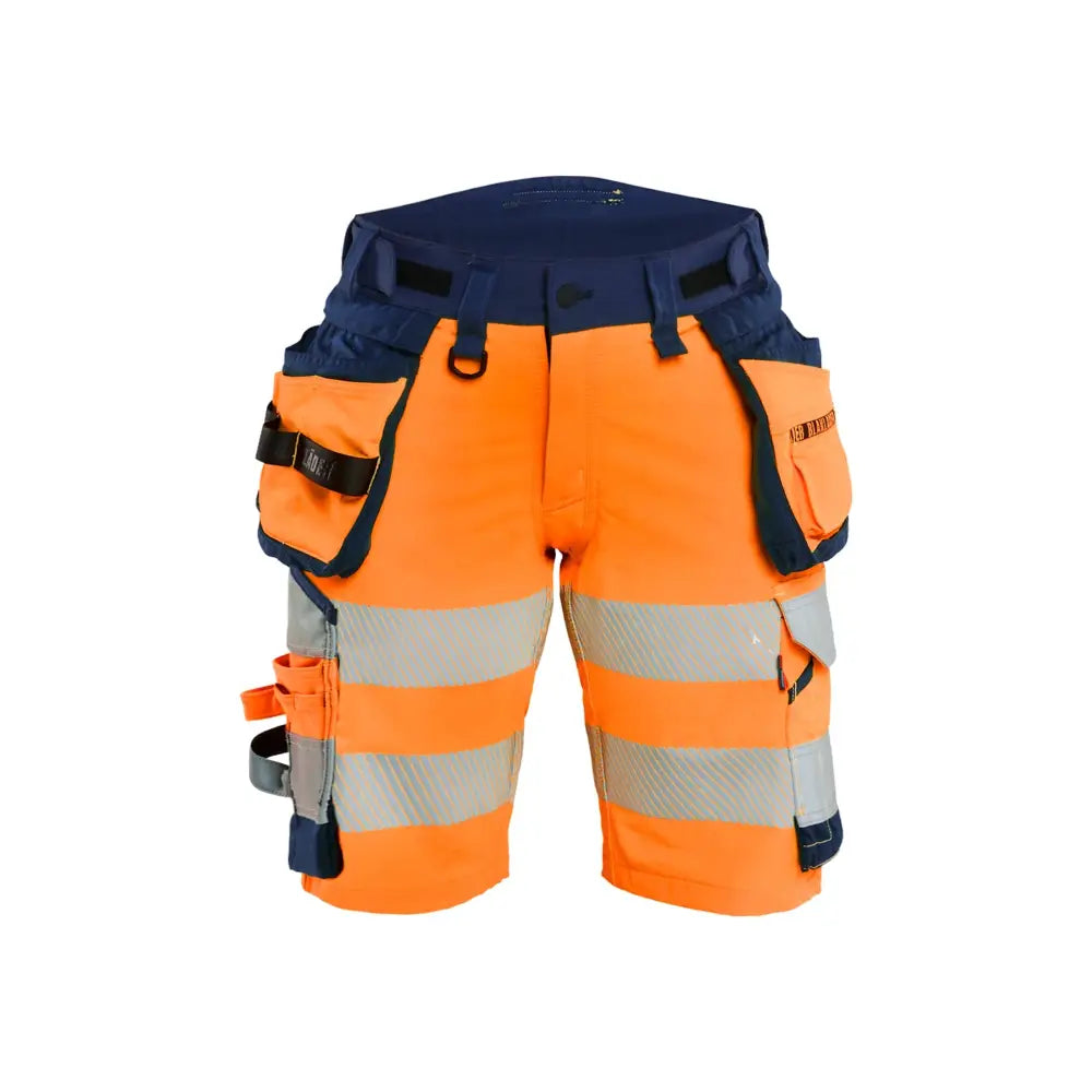 Blåkläder Varselshorts 4-vägsstretch Dam 70201648 - C34 / Huomio-oranssi/Mariininsininen