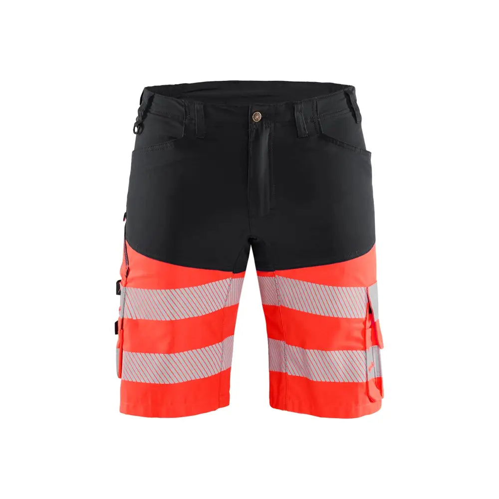 Blåkläder Varselshorts med stretch 15411811 - C50 / Musta/Huomiopunainen