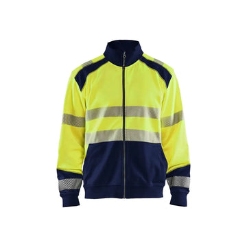 Blåkläder Varseltröja med dragkedja 35582528 - XS / Huomiokeltainen/Mariininsininen